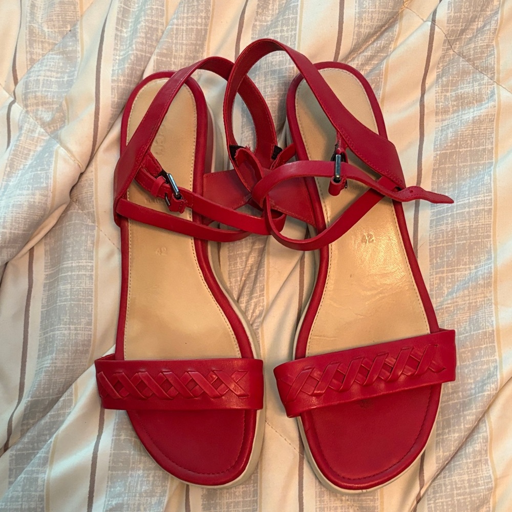 Ecco Red Women's Sandals